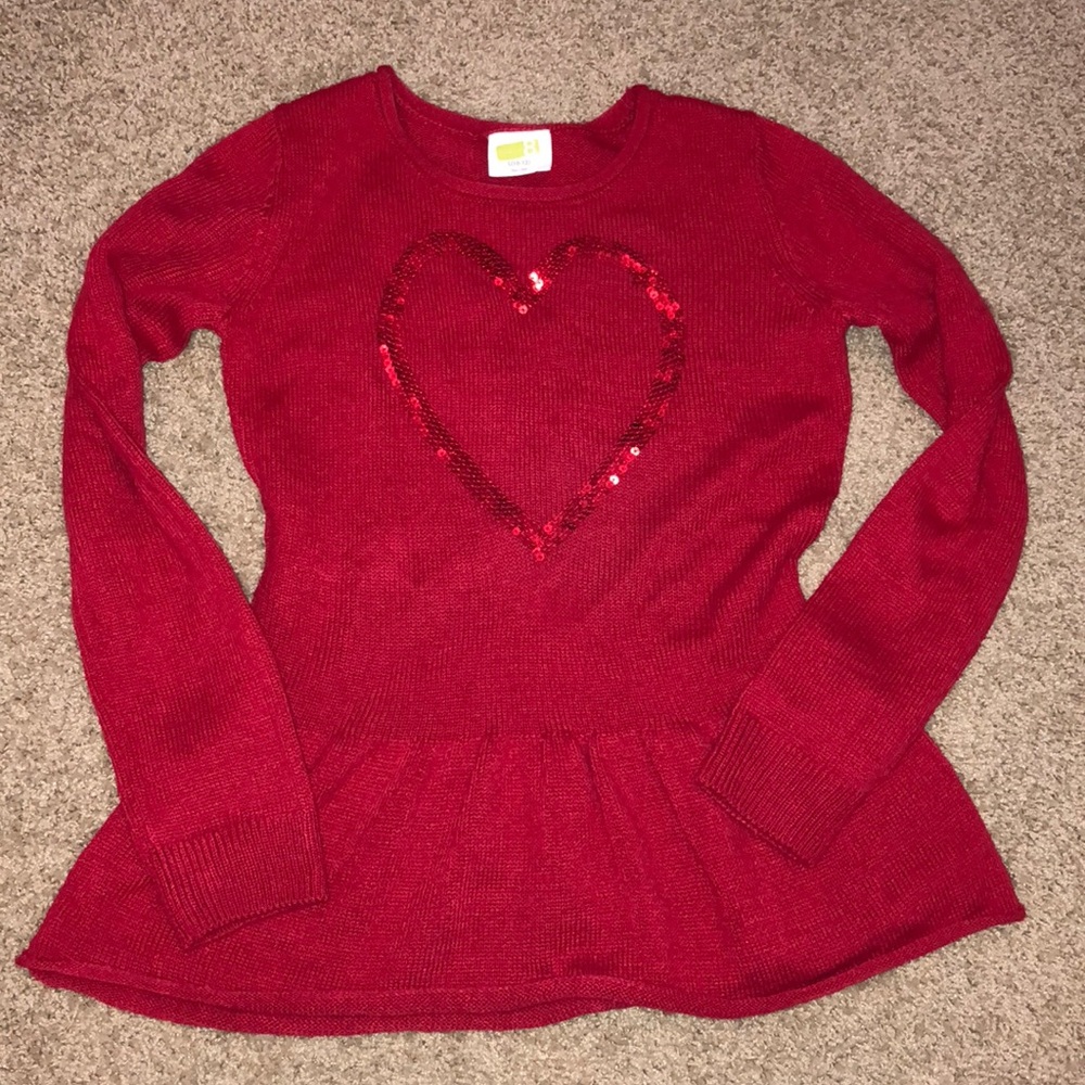 Crazy 8 red sweater size L(10-12)